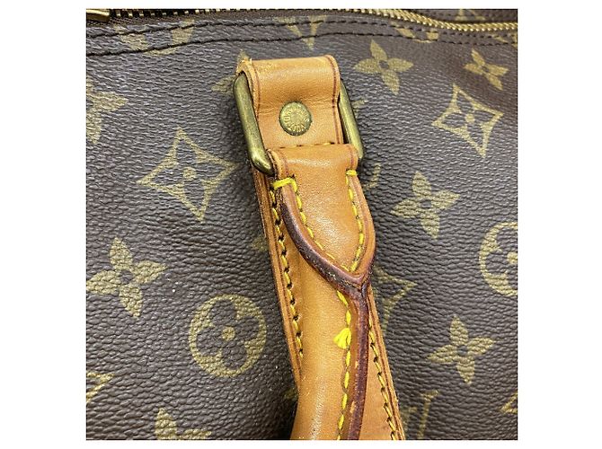 Louis Vuitton Monogram Keepall Bandoulière 55 Marrone - vista 11