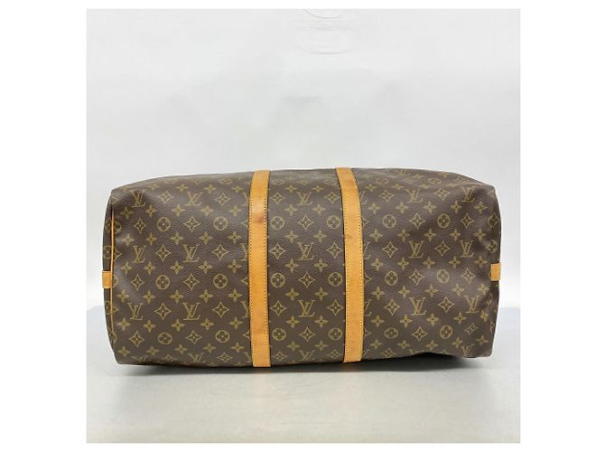 Louis Vuitton Monogram Keepall Bandoulière 55 Marrone - vista 3