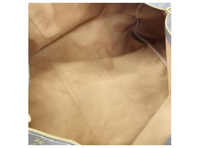Louis Vuitton Monogram Keepall Bandoulière 55 Marrone - vista 4
