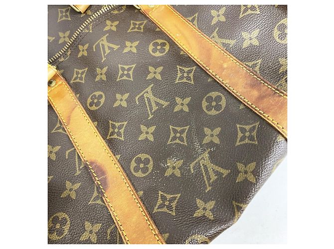 Louis Vuitton Monogram Keepall Bandoulière 55 Marrone - vista 8