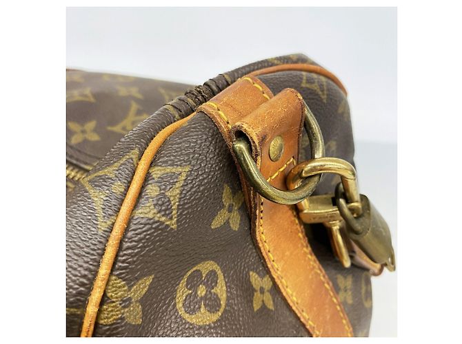 Louis Vuitton Monogram Keepall Bandoulière 55 Marrone - vista 9