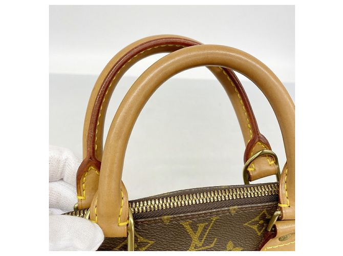 Borsa Louis Vuitton Alma Monogram Marrone - vista 7