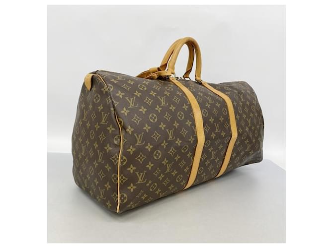 Louis Vuitton Boston Monogram Keepall 55 Marrone - vista 2