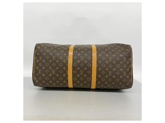 Louis Vuitton Boston Monogram Keepall 55 Marrone - vista 3