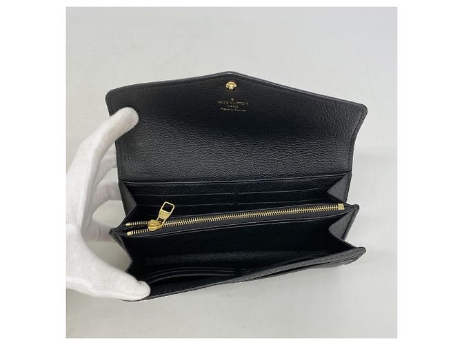 Louis Vuitton Monogram Empreinte Sarah Long Wallet Schwarz - Ansicht 3
