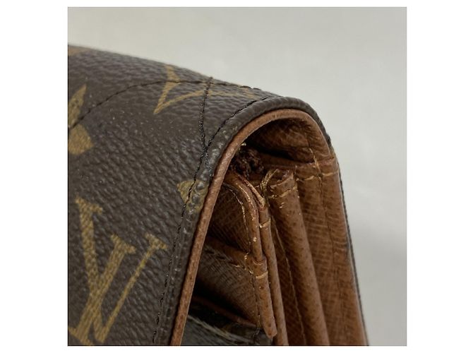 Louis Vuitton Monogram Etoile Portefeuille Sarah Long Wallet Castaño - vista 5