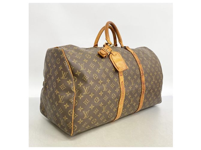 Borsa Louis Vuitton Boston Monogram Keepall 55 Marrone - vista 2