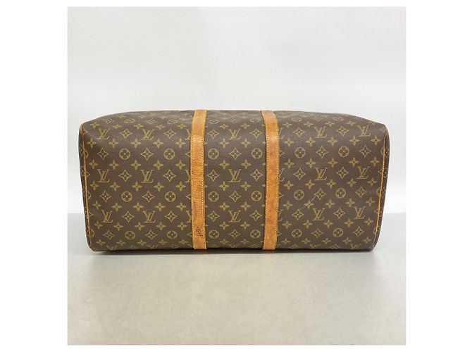 Borsa Louis Vuitton Boston Monogram Keepall 55 Marrone - vista 3