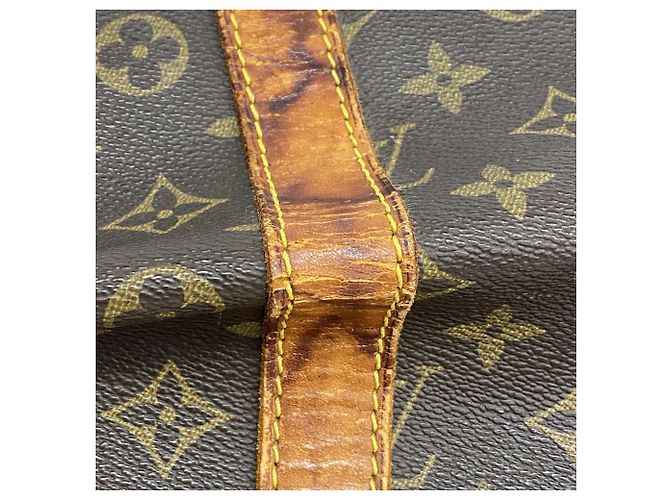 Borsa Louis Vuitton Boston Monogram Keepall 55 Marrone - vista 7