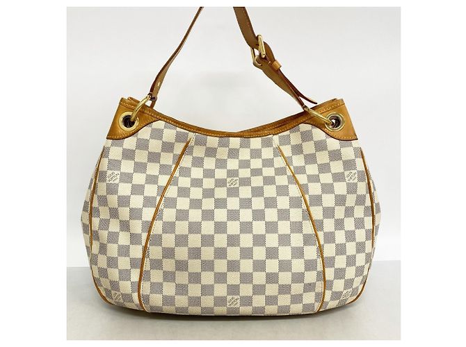 Borsa a Spalla Louis Vuitton Damier Azur Galliera PM Bianco - vista 11