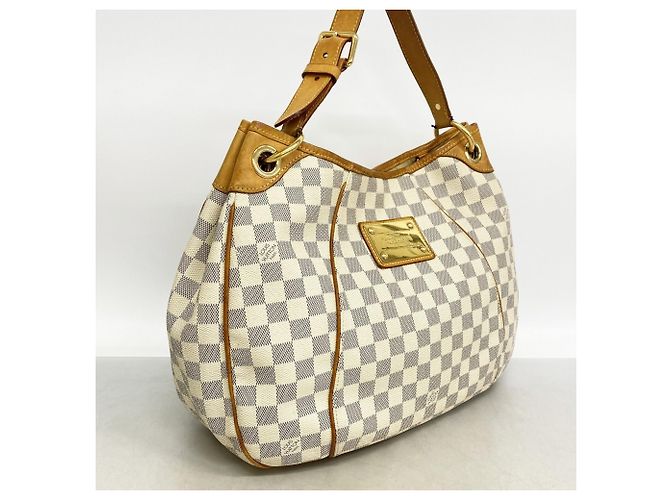 Borsa a Spalla Louis Vuitton Damier Azur Galliera PM Bianco - vista 2