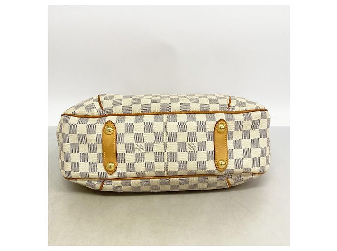 Borsa a Spalla Louis Vuitton Damier Azur Galliera PM Bianco - vista 3
