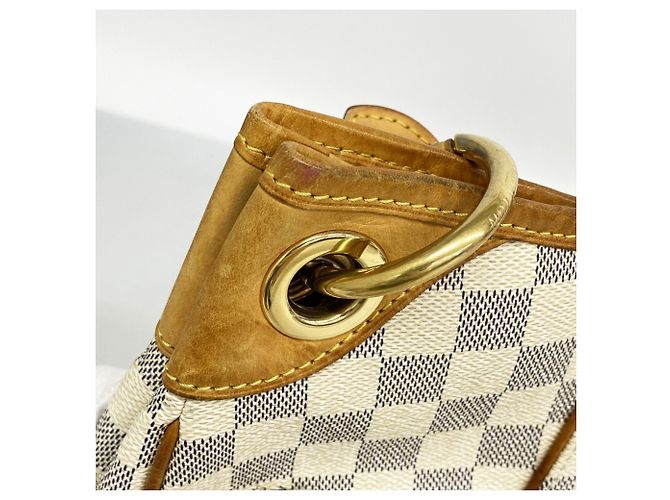 Borsa a Spalla Louis Vuitton Damier Azur Galliera PM Bianco - vista 6