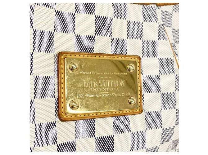 Borsa a Spalla Louis Vuitton Damier Azur Galliera PM Bianco - vista 9