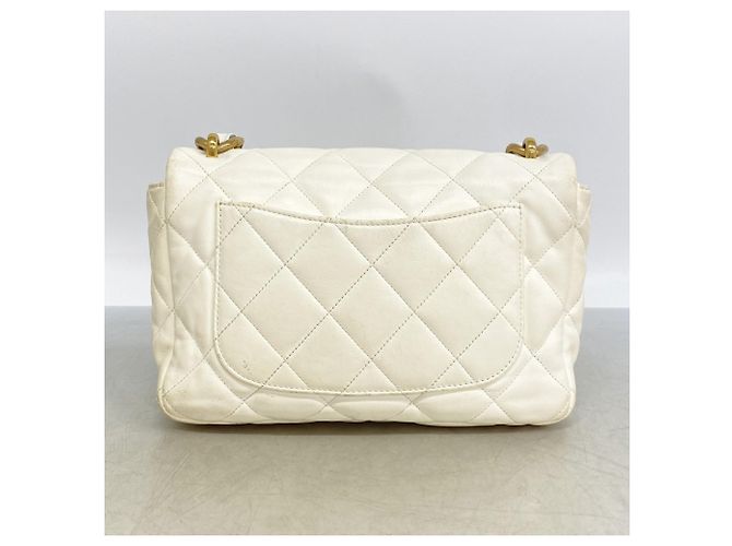 Timeless Borsa a tracolla Chanel Matelassé Chain in bianco - vista 11