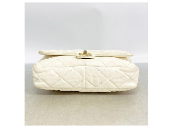 Timeless Borsa a tracolla Chanel Matelassé Chain in bianco - vista 3
