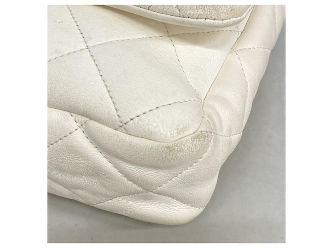 Timeless Borsa a tracolla Chanel Matelassé Chain in bianco - vista 6