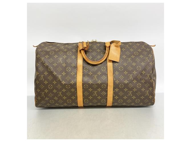 Louis Vuitton Boston Monogram Keepall 55 Marrone - vista 11