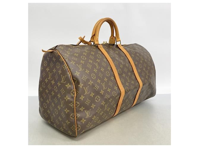 Louis Vuitton Boston Monogram Keepall 55 Marrone - vista 2