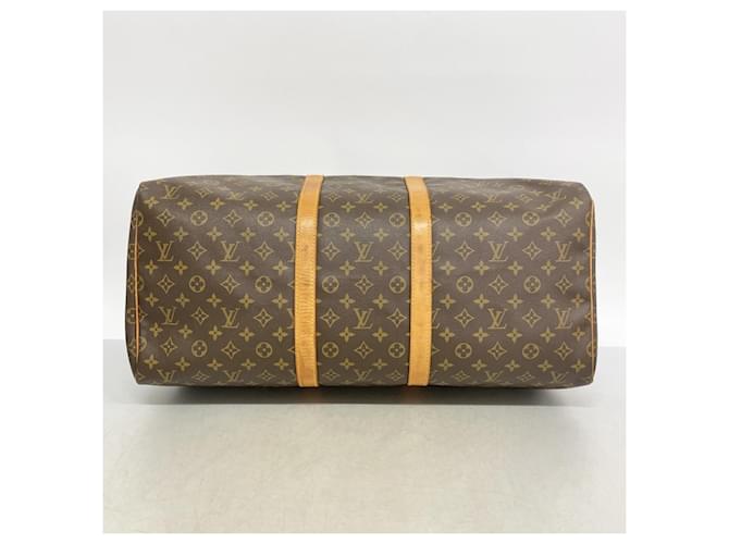 Louis Vuitton Boston Monogram Keepall 55 Marrone - vista 3
