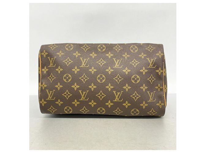 Borsa Louis Vuitton Monogram Speedy 30 Marrone - vista 3