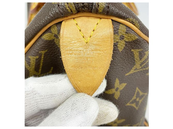 Borsa Louis Vuitton Monogram Speedy 30 Marrone - vista 5