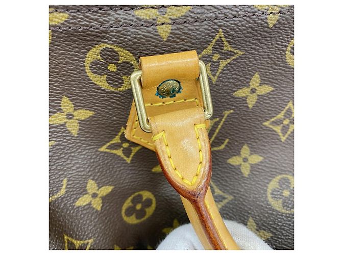 Borsa Louis Vuitton Monogram Speedy 30 Marrone - vista 7