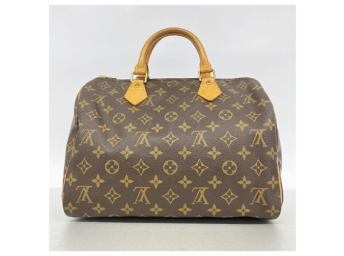 Borsa Louis Vuitton Monogram Speedy 30 Marrone - vista 9