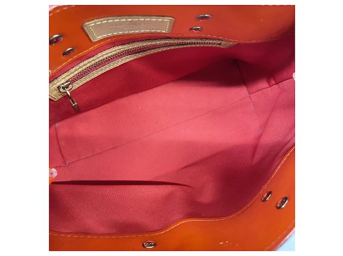 Borsa Louis Vuitton Vernis Lead PM Rosso - vista 4