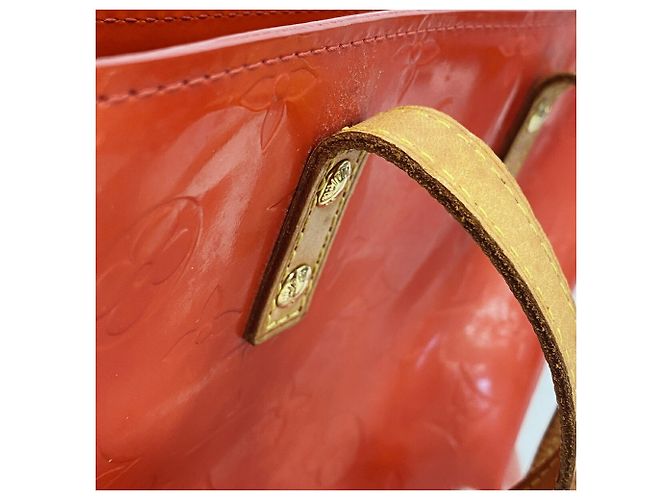 Borsa Louis Vuitton Vernis Lead PM Rosso - vista 9