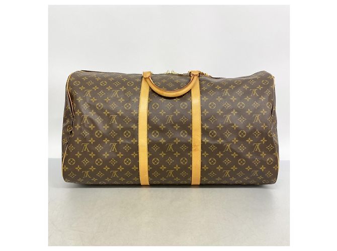 Louis Vuitton Boston Monogram Keepall Bandoulière 60 Marrone - vista 12