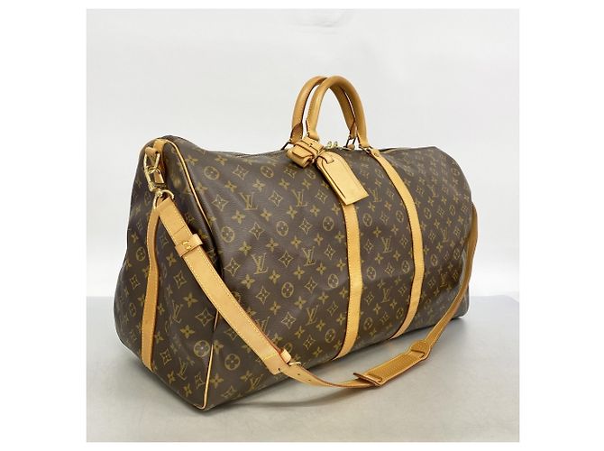 Louis Vuitton Boston Monogram Keepall Bandoulière 60 Marrone - vista 2