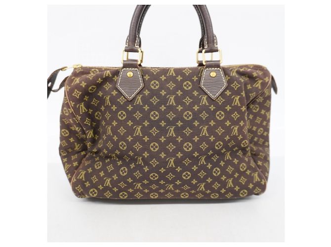 Borsa Louis Vuitton Monogram Mini Lin Speedy 30 Damier ebene - vista 11