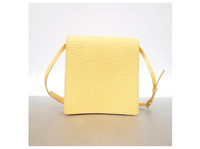 Louis Vuitton Epi Biarritz Schultertasche Gelb - Ansicht 11