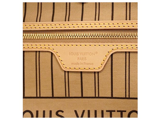 Borsa Tote Louis Vuitton Monogram Neverfull Inside Out GM Marrone Beige - vista 5