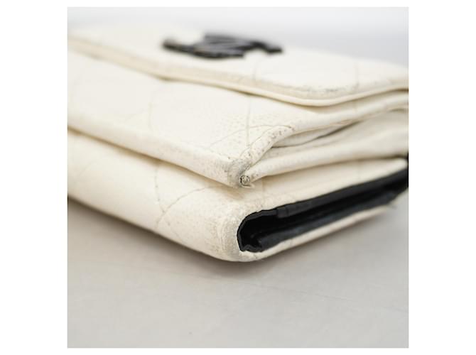 Cartera tríptico Chanel en blanco - vista 5