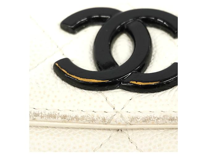 Cartera tríptico Chanel en blanco - vista 8