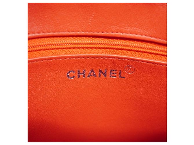 Borsa Tote Chanel Red Matelassé Chain Rosso - vista 5