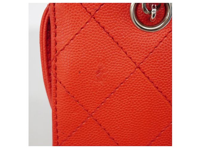 Borsa Tote Chanel Red Matelassé Chain Rosso - vista 8
