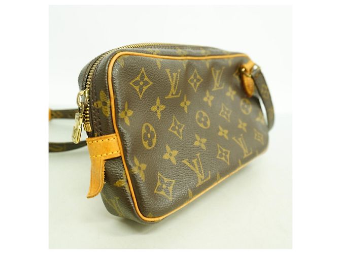 Borsa a Spalla Louis Vuitton Monogram Pochette Marly Bandoulière Marrone - vista 2