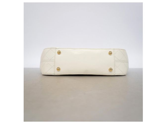 Borsa a Spalla Chanel Matelassé Bianco - vista 3