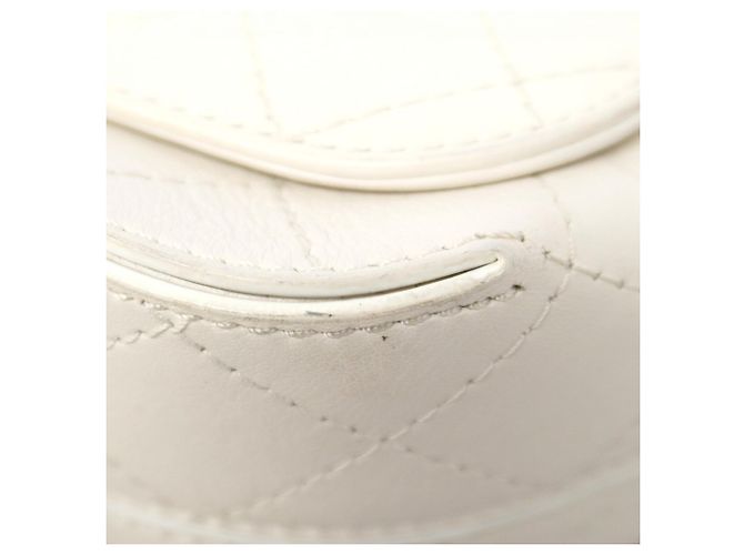 Borsa a Spalla Chanel Matelassé Bianco - vista 6