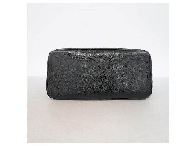 Timeless Borsa Tote Chanel in pelle di vitello martellata nera Nero - vista 3