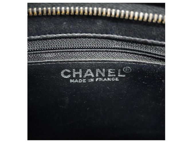 Timeless Borsa Tote Chanel in pelle di vitello martellata nera Nero - vista 5