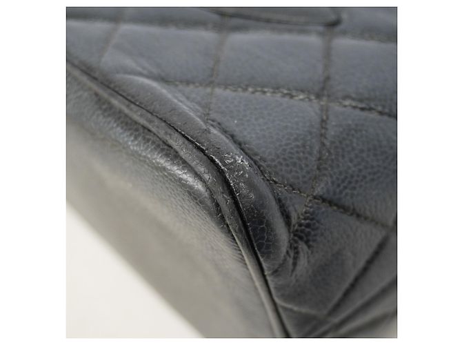 Timeless Borsa Tote Chanel in pelle di vitello martellata nera Nero - vista 6