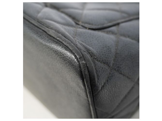 Timeless Borsa Tote Chanel in pelle di vitello martellata nera Nero - vista 7