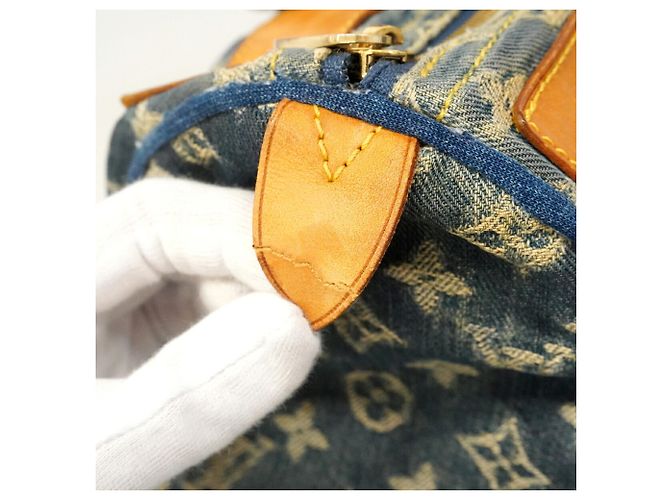 Borsa Louis Vuitton Monogram Denim Neo Speedy Blu - vista 10