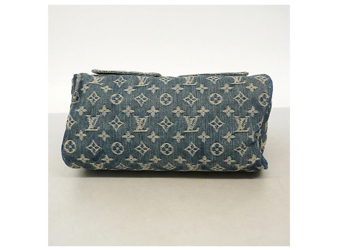 Borsa Louis Vuitton Monogram Denim Neo Speedy Blu - vista 3