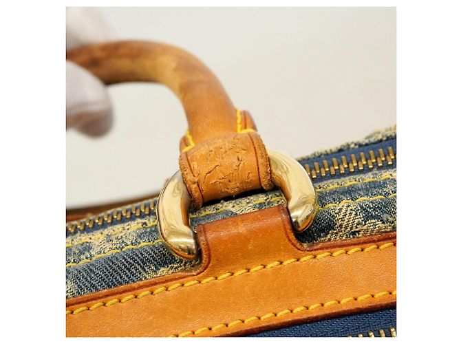 Borsa Louis Vuitton Monogram Denim Neo Speedy Blu - vista 7