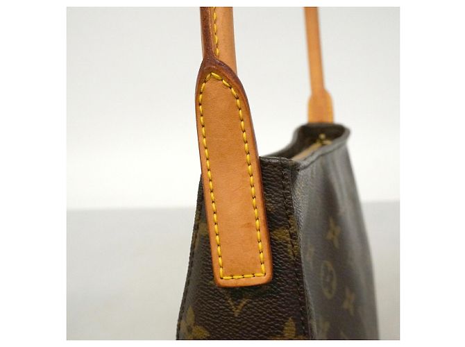 Borsa a Spalla Louis Vuitton Monogram Looping MM Marrone - vista 10